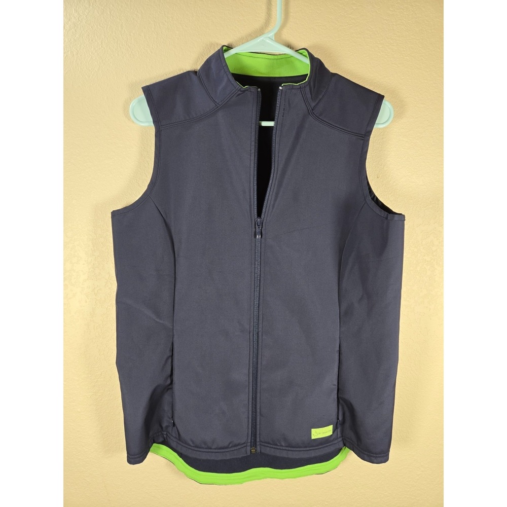 Wrangler The Ultimate Riding Shirt Western Equestrian Navy Vest Small